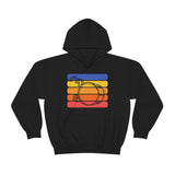 Vintage Grunge Lines Sunset - Bass Drum - Hoodie