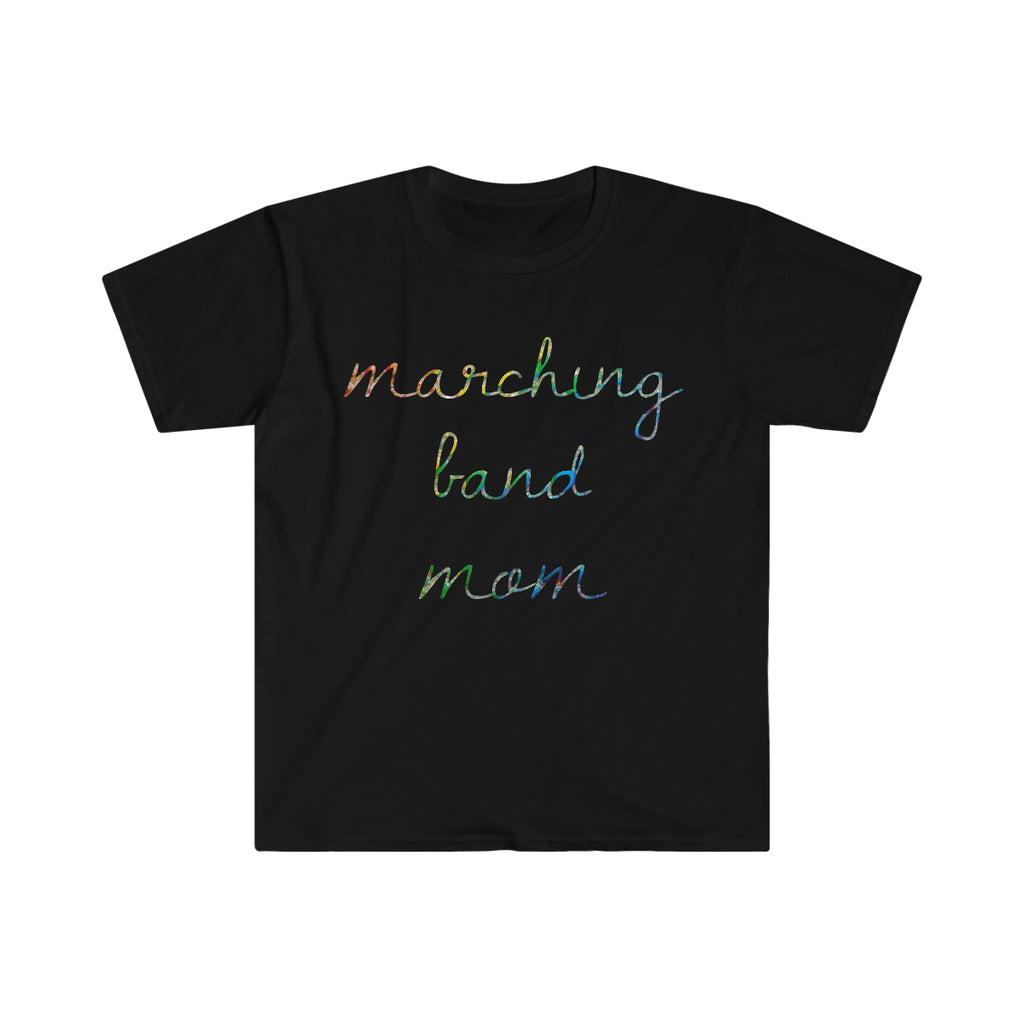 Marching Band Mom - Handwriting - Unisex Softstyle T-Shirt