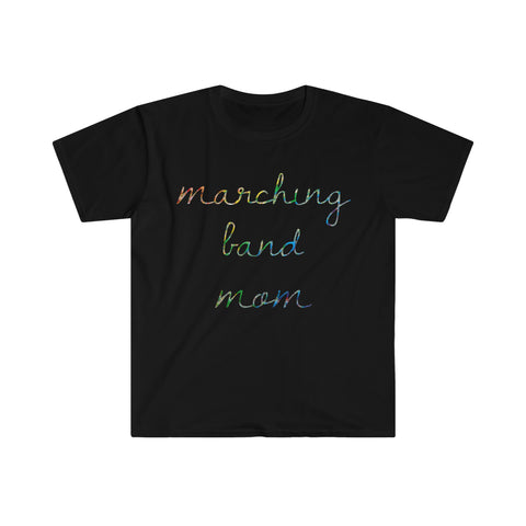 Marching Band Mom - Handwriting - Unisex Softstyle T-Shirt