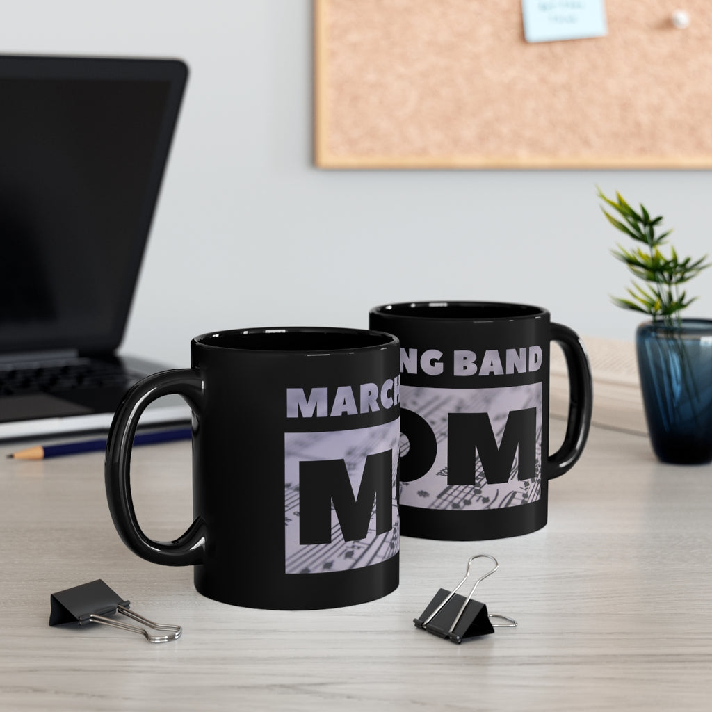 Marching Band Mom - Light Notes - 11oz Black Mug