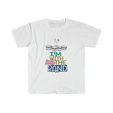 I'm With The Band - Quads - Unisex Softstyle T-Shirt