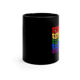 Senior Rainbow - Drumsticks - 11oz Black Mug