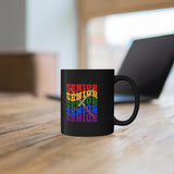 Senior Rainbow - Drumsticks - 11oz Black Mug