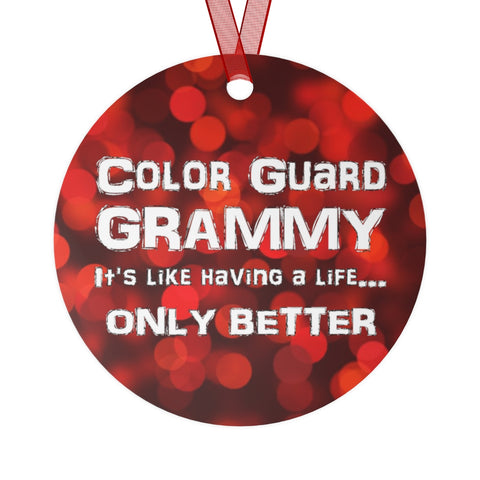 Color Guard Grammy - Life - Metal Ornament