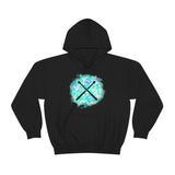 Vintage Turquoise Cloud - Drumsticks - Hoodie