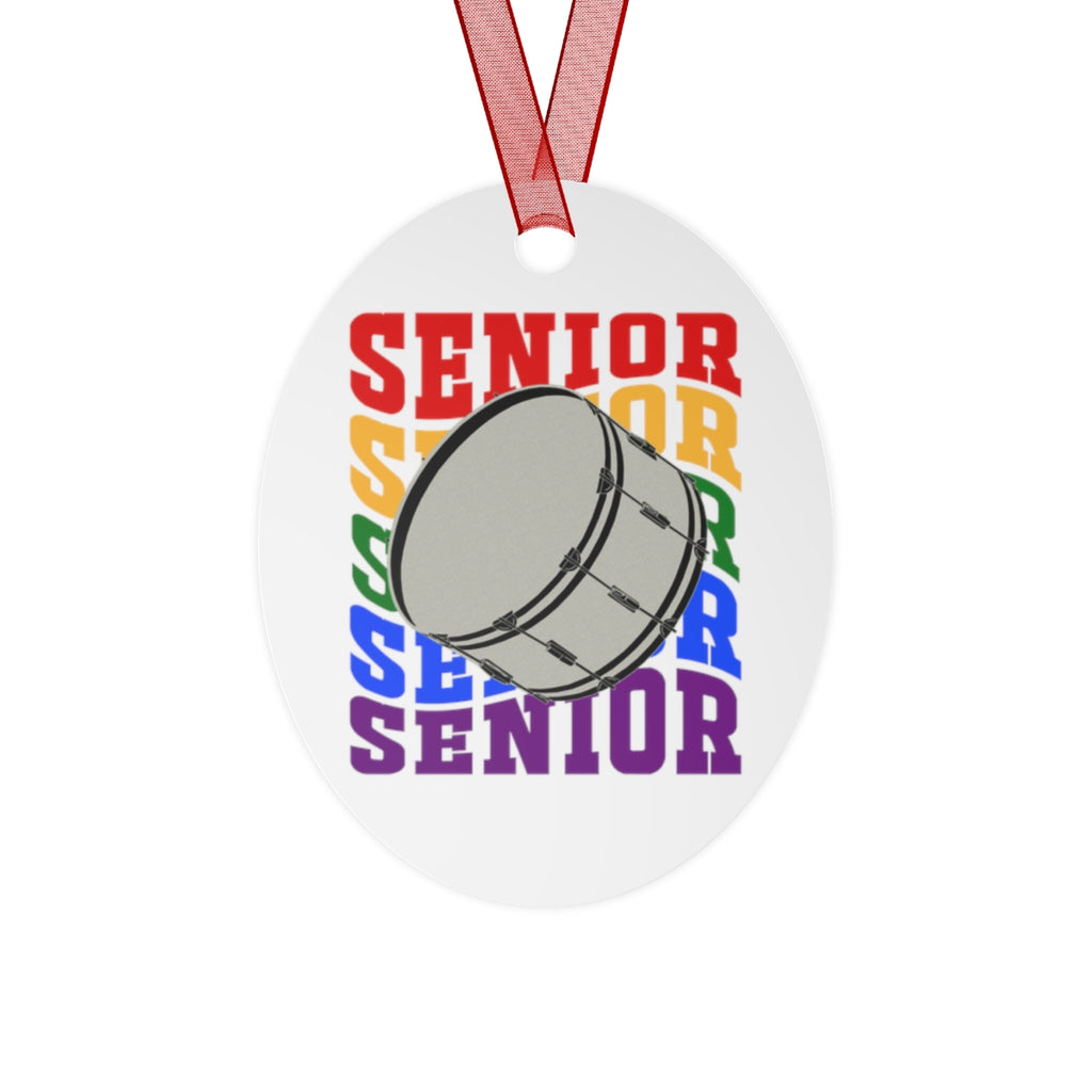 Senior Rainbow - Bass Drum - Metal Ornament