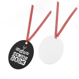 Senior 2023 - White Lettering - Quads/Tenors - Metal Ornament