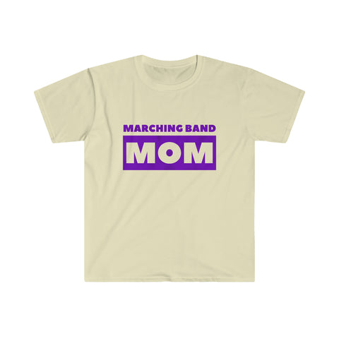 Marching Band Mom - Purple - Unisex Softstyle T-Shirt