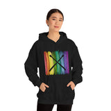 Vintage Rainbow Paint - Drumsticks - Hoodie