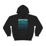 Vintage Grunge Blue Lines - Cymbals - Hoodie