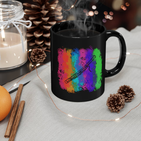intage Rainbow Cloud - Bassoon - 11oz Black Mug