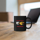 Marching Band - Pizza - 11oz Black Mug