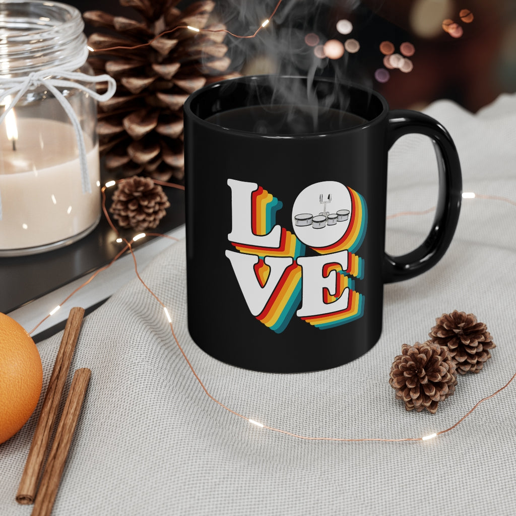 LOVE - Quads/Tenors - 11oz Black Mug