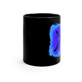 Vintage Blue Cloud - Drumsticks - 11oz Black Mug