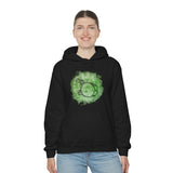 Vintage Green Cloud - Bass Drum - Hoodie