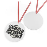 Senior 2023 - Black Lettering - Bass Drum - Metal Ornament