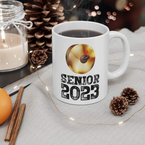 Senior 2023 - Black Lettering - Cymbals - 11oz White Mug