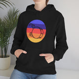 Vintage Grunge Circle Sunset - Bass Drum - Hoodie