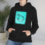 Vintage Turquoise Wood - Bass Drum - Hoodie