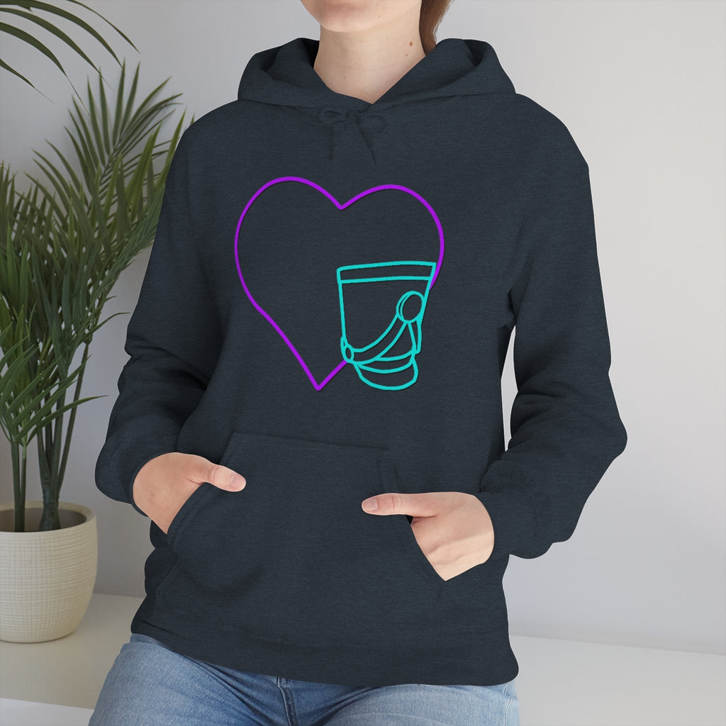 Marching Band - Heart - Shako - Hoodie