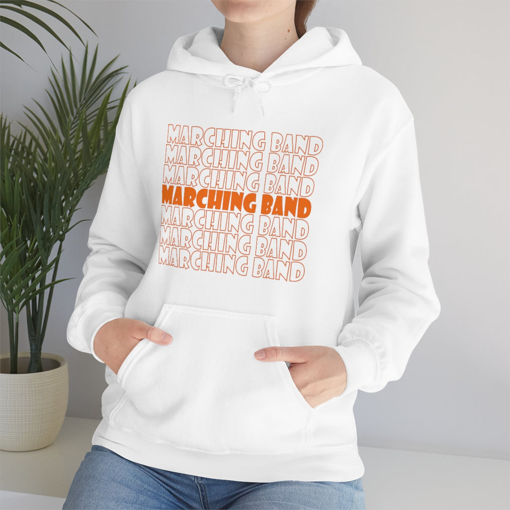 Marching Band - Retro - Orange - Hoodie