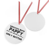 Marching Band Pappy - Life - Metal Ornament