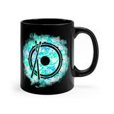 Vintage Turquoise Cloud - Snare Drum - 11oz Black Mug