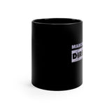 Marching Band Director - Gray Notes 2 - 11oz Black Mug