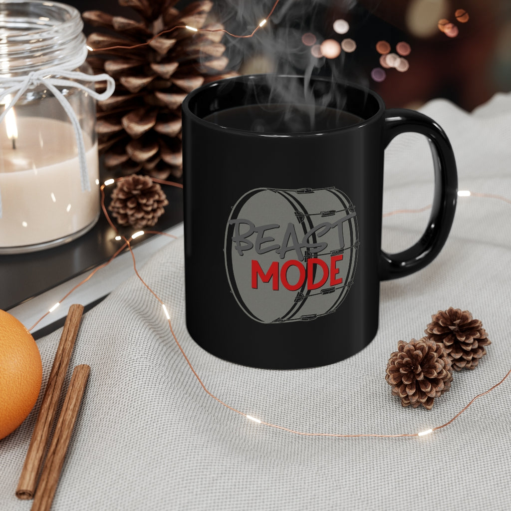 Beast Mode - Bass Drum - 11oz Black Mug