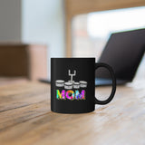 Band Mom - Tie Dye - Quads - 11oz Black Mug