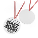 Senior 2023 - Black Lettering - Shako - Metal Ornament